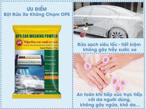 Bột rửa xe không chạm mang nhiều ưu điểm