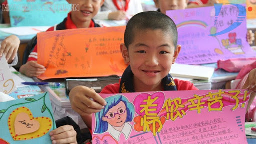 Những hoạt động của học sinh Trung Quốc ngày Nhà Giáo