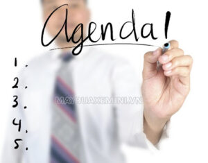 Agenda là từ tiếng Anh, dịch là chương trình nghị sự