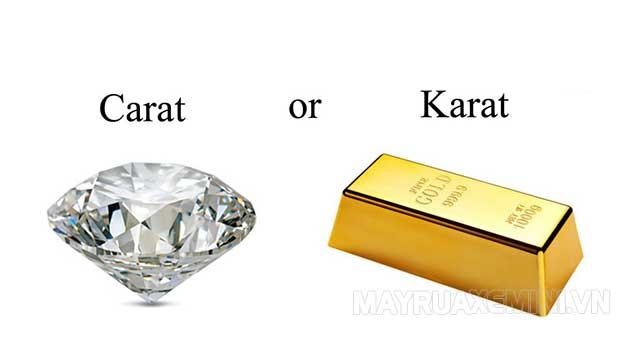 Carat và Karat khác nhau hoàn toàn