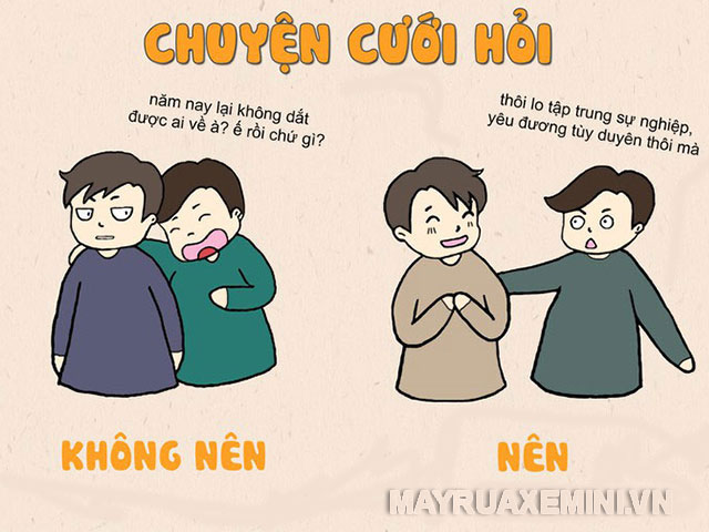 Hỏi những câu hỏi vô duyên sẽ khiến người nghe không thoải mái